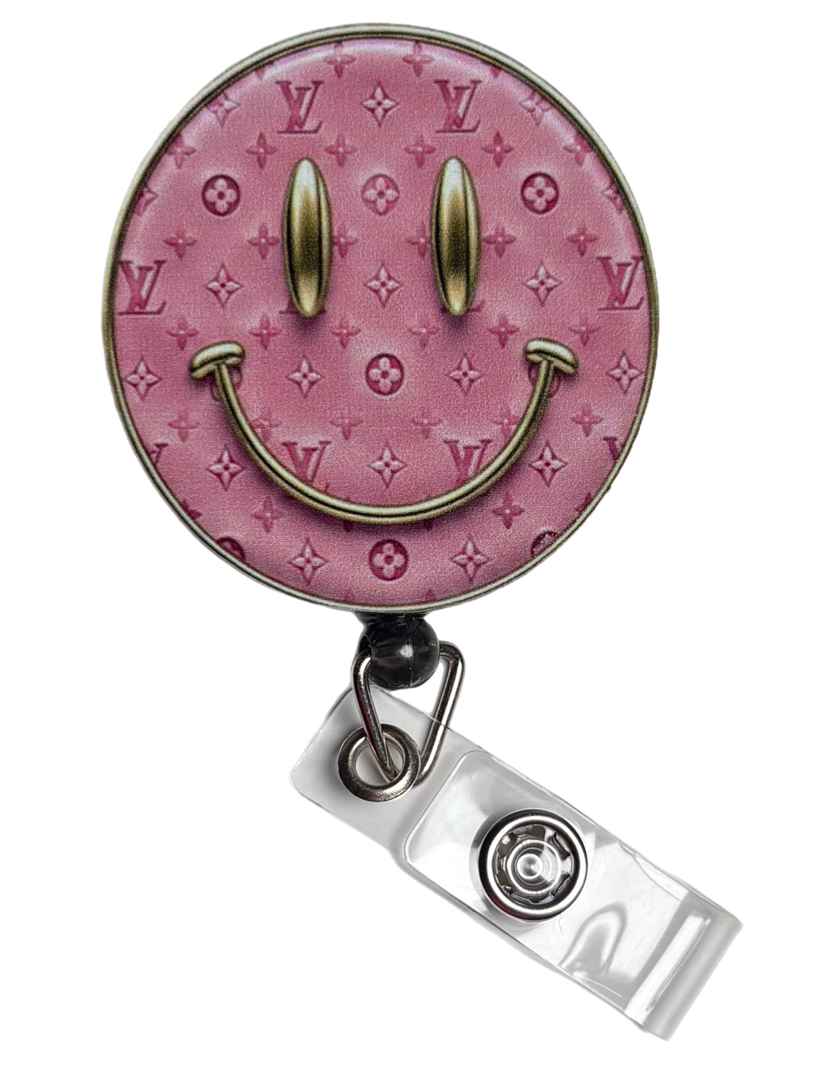 SMILEY MONOGRAM BADGE REEL