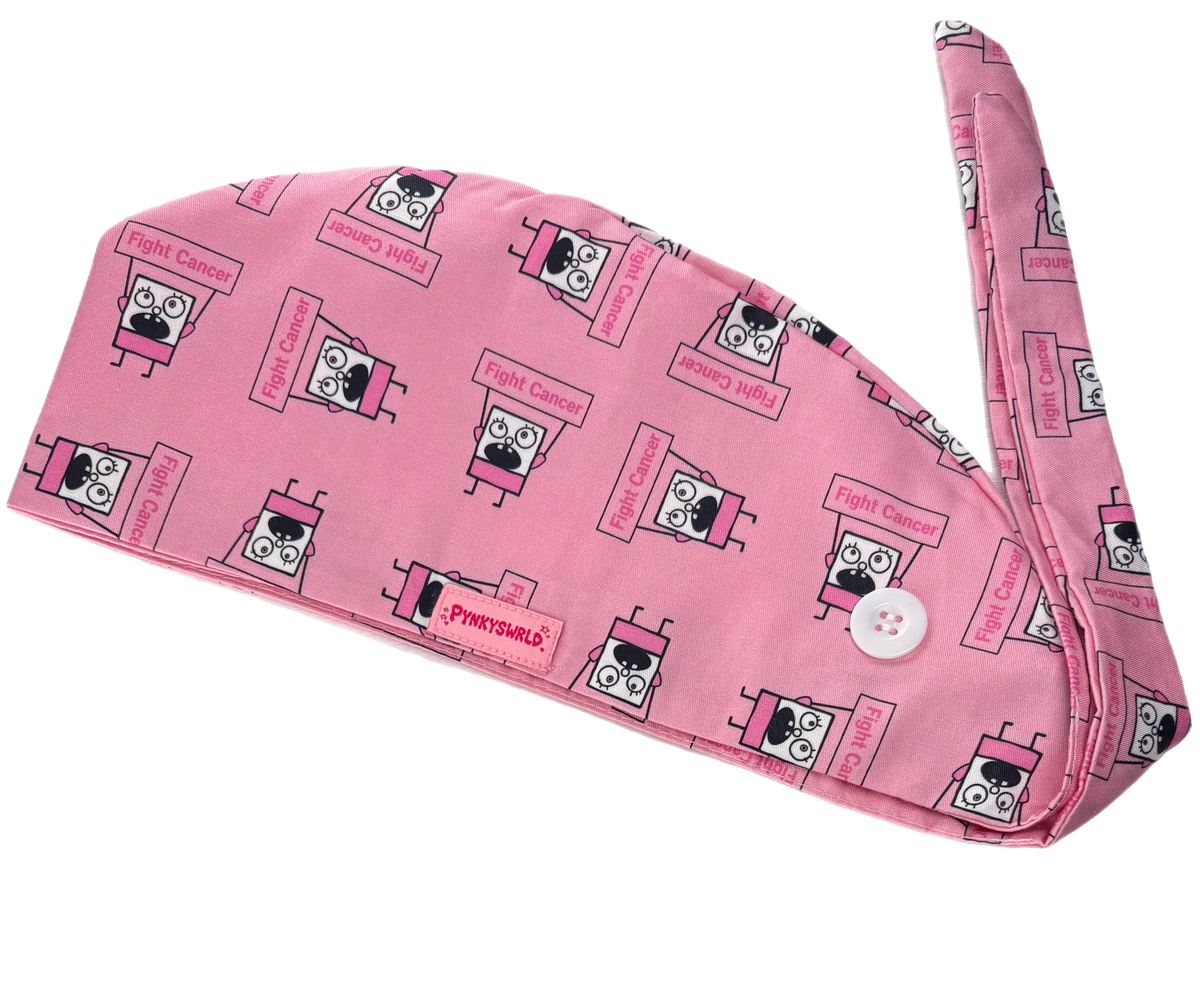 FIGHT IN PYNK SCRUB CAP