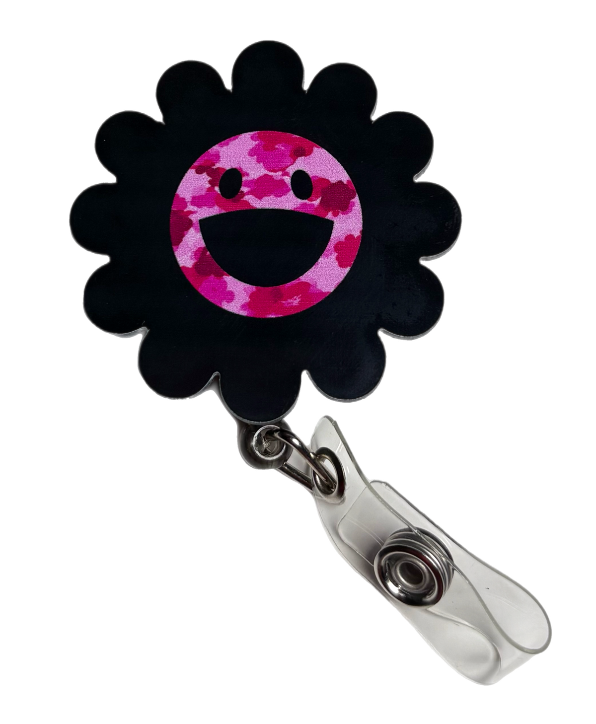 BLACK CAMO BLOOM BADGE REEL