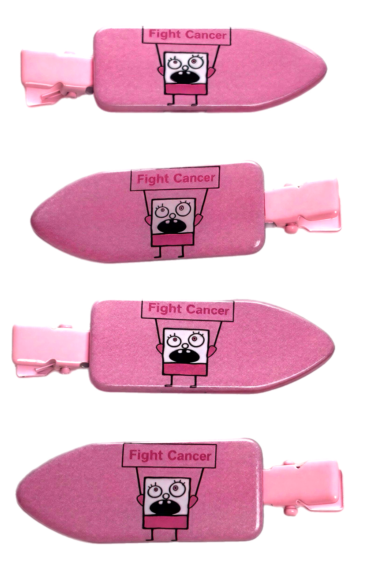FIGHT IN PYNK HAIR CLIP SET